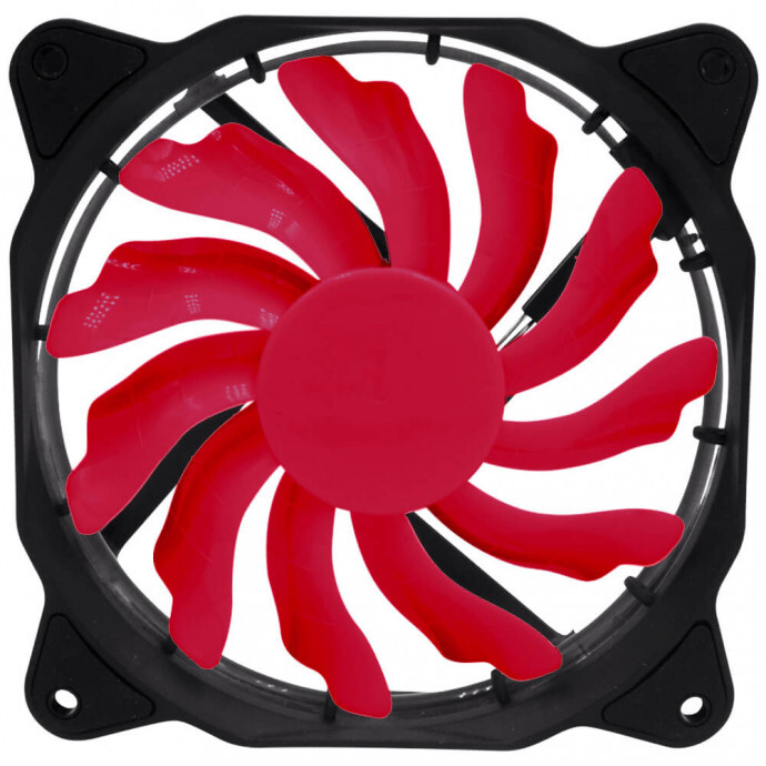 Cooler Fan 120mm com LED Dex - DX-12F - Vermelho